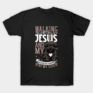 Jesus and dog - Bouvier des Flandres T-Shirt